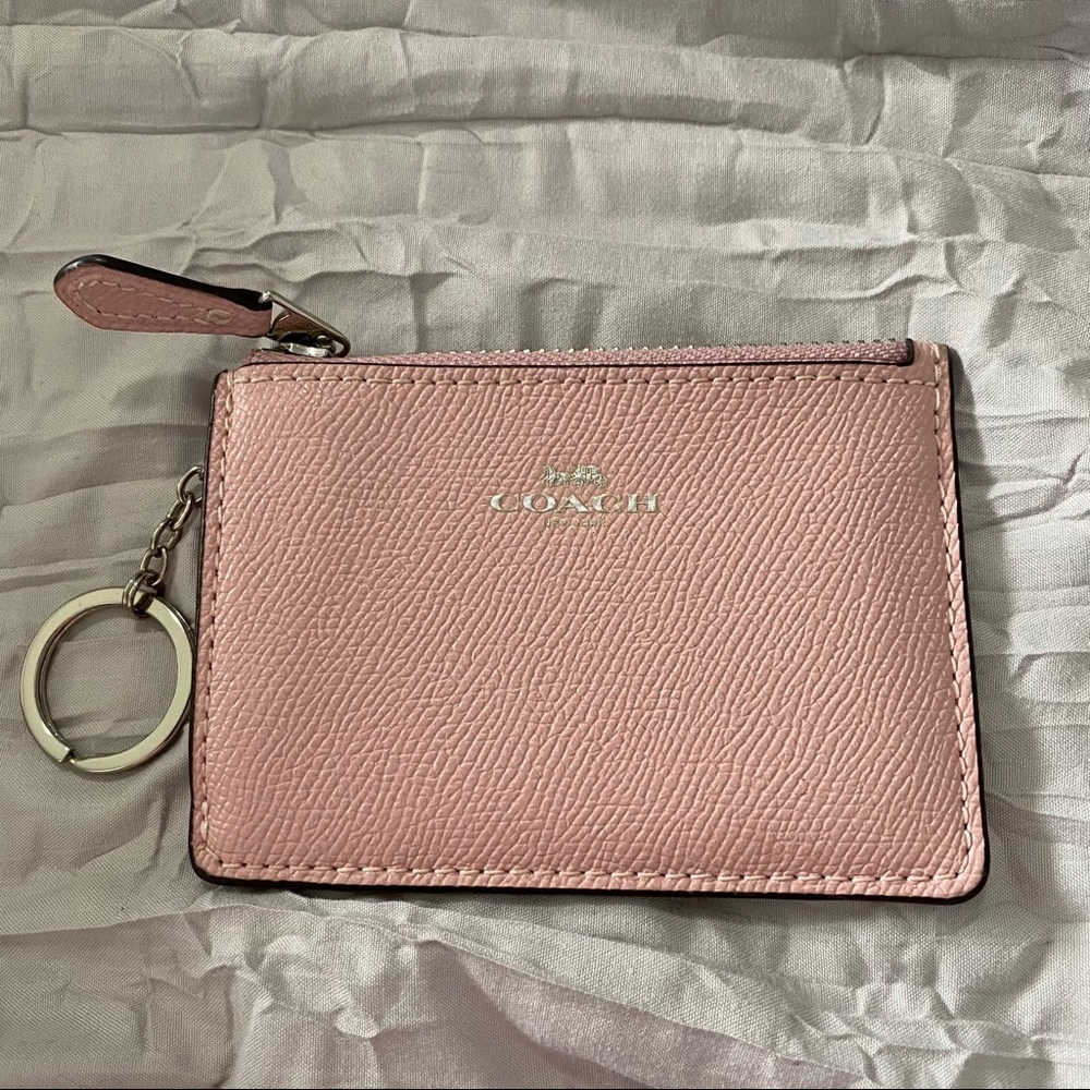 Pink Coach card holder